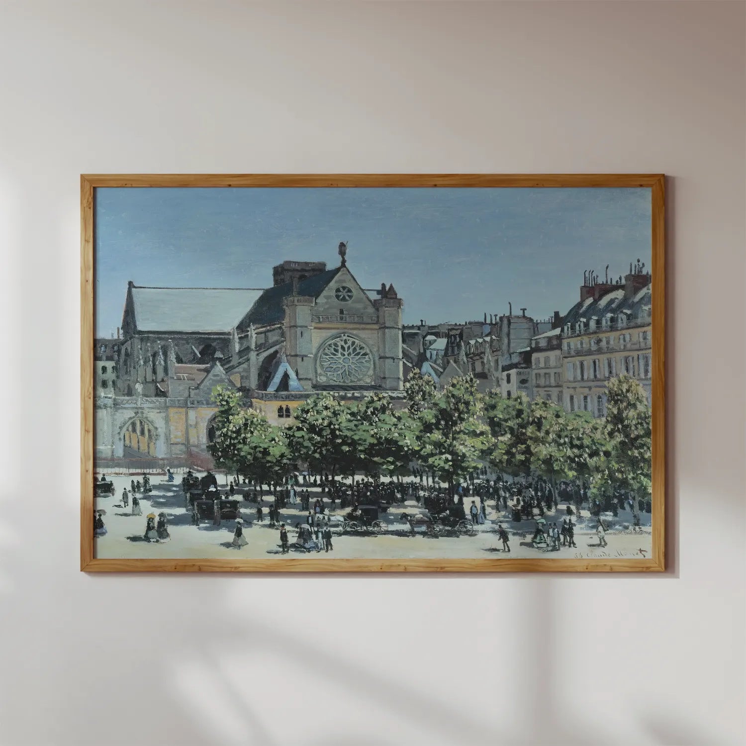 Claude Monet - St. Germain l’Auxerrois #162 a beautiful painting reproduction by GalleryInk.Art