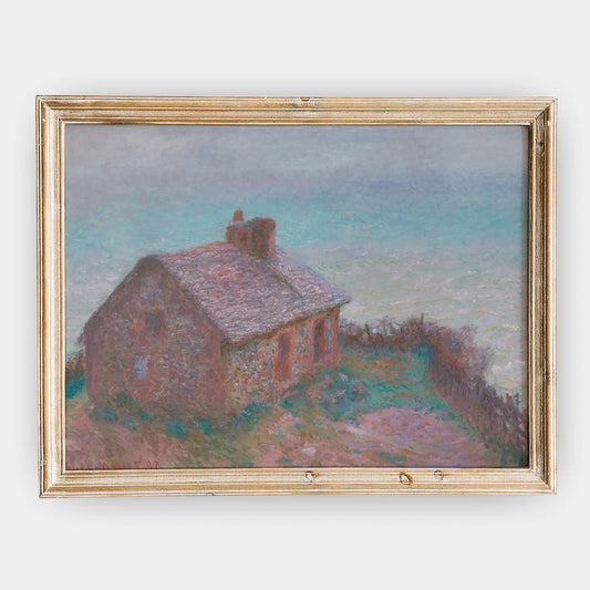 Claude Monet - The Customs House at Varengeville #132 a beautiful painting reproduction by GalleryInk.Art