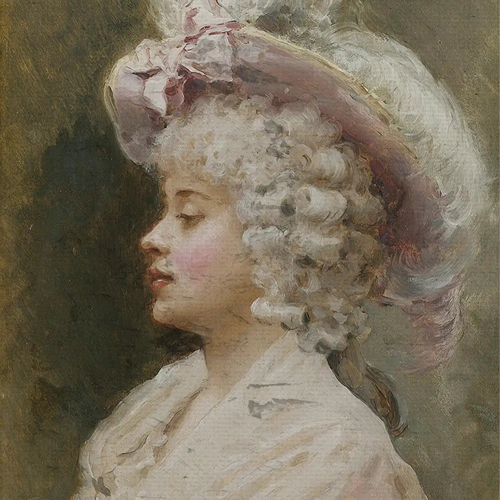 An elegant lady by Raimundo de Madrazo y Garreta - Final Mockup Example