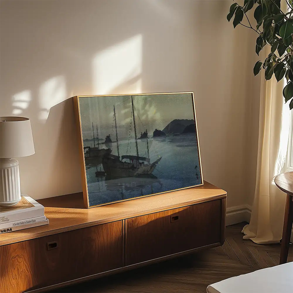 Three Little Islands by Hiroshi Yoshida - Art Print Mockup 2