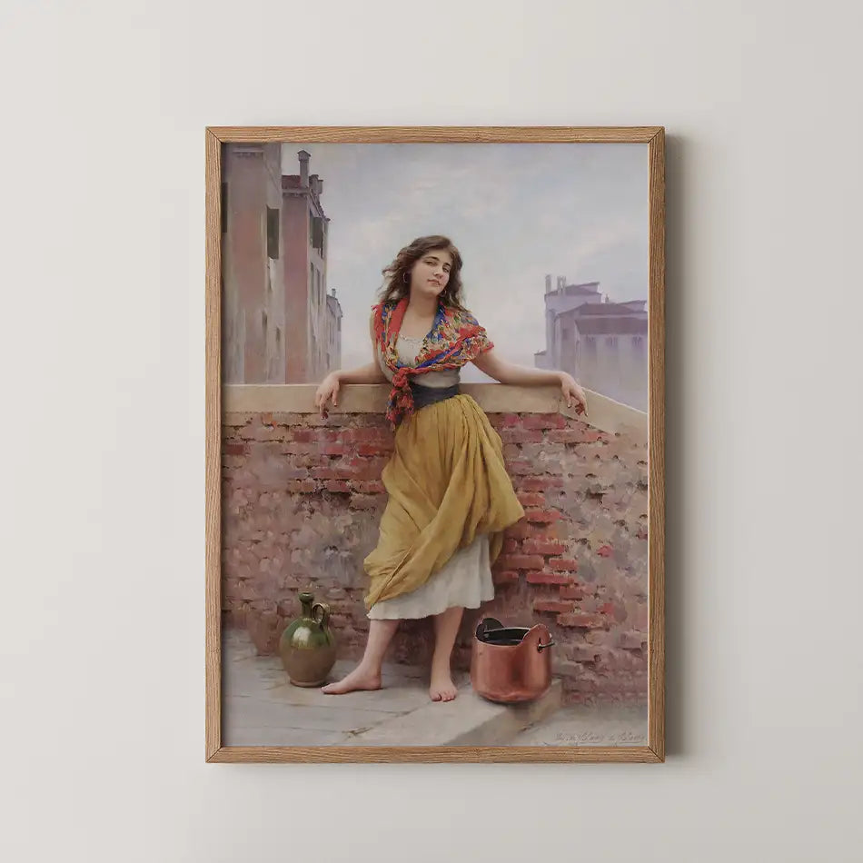 The Watercarrier by Eugen von Blaas - Fine Art Print