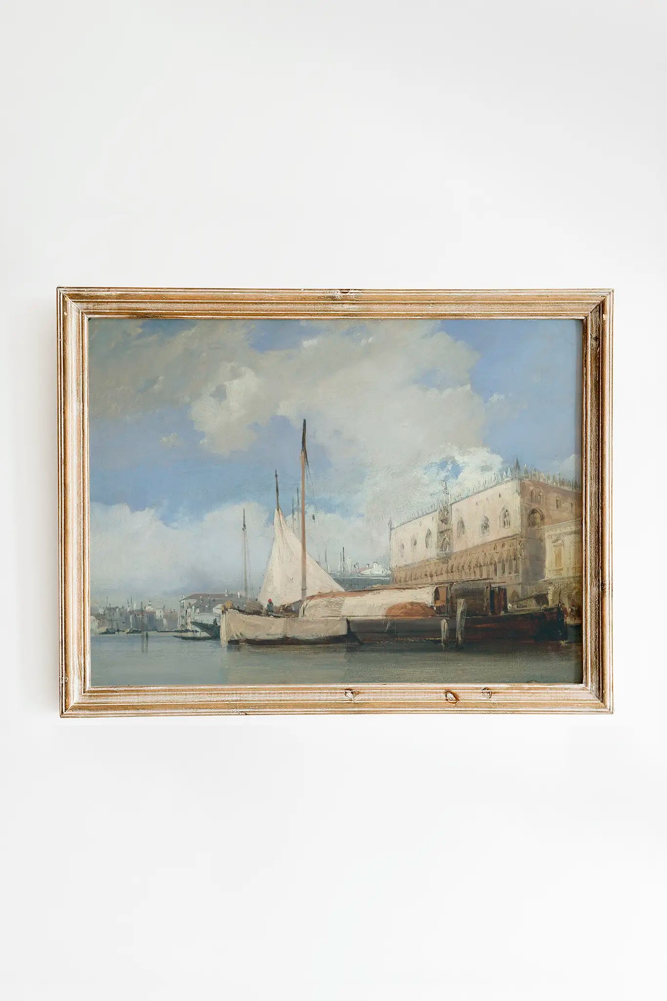 Richard Parkes Bonington - The Doge's Palace, Venice #54 a beautiful seascape painting reproduction printed by GalleryInk.Art