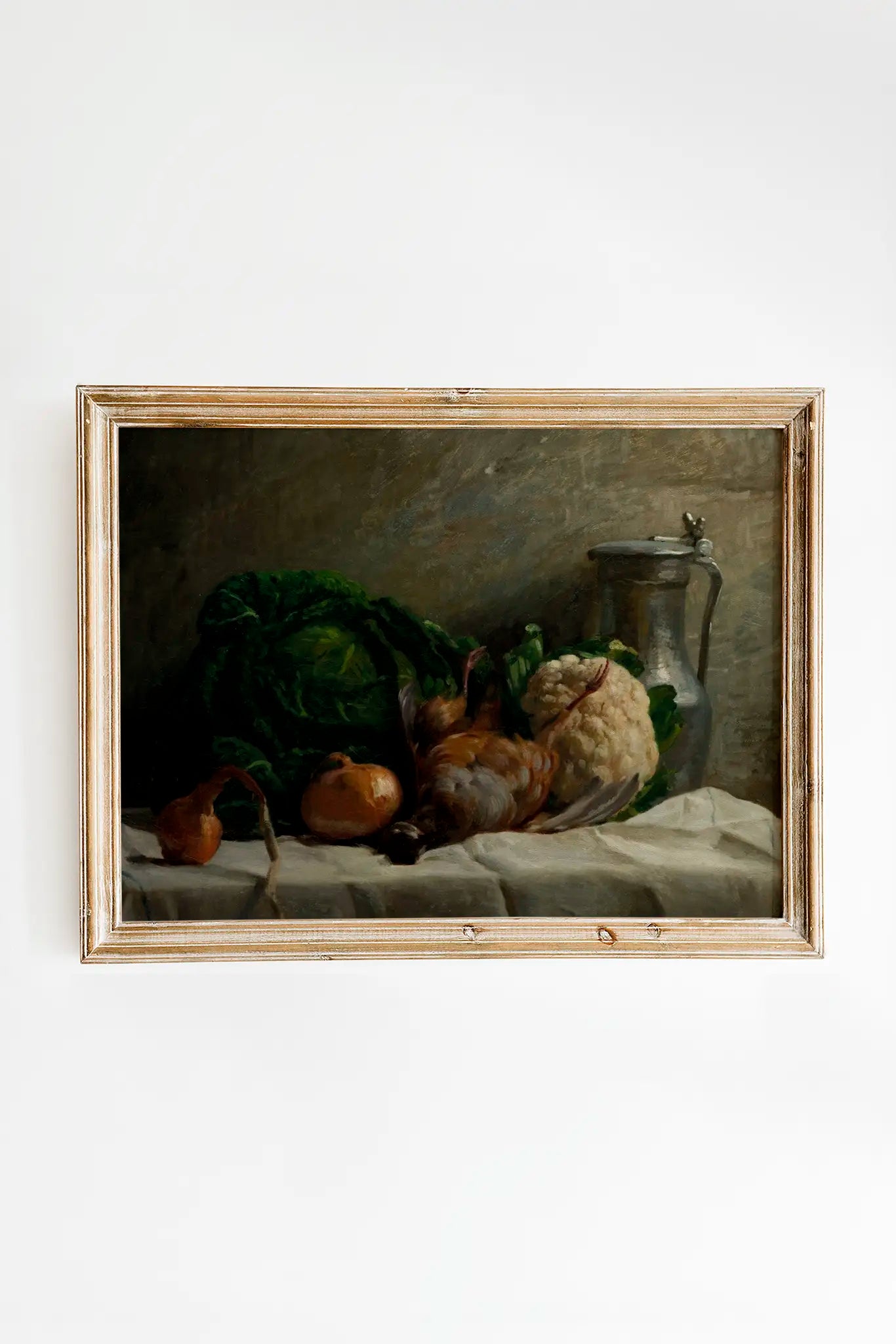 Adolphe-Félix Cals - Still Life With Vegetables #75 a beautiful winter painting reproduction printed by GalleryInk.Art