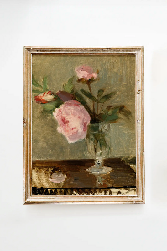 Berthe Morisot - Peonies #70 a beautiful painting reproduction printed by GalleryInk.Art, a store providing still life wall art prints