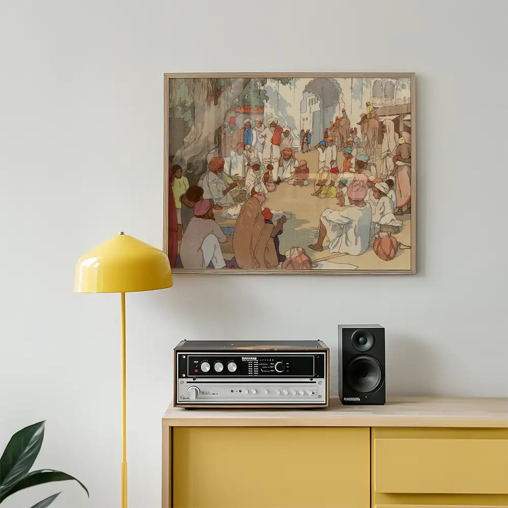 Snake Charmers by Hiroshi Yoshida - Art Print Mockup 3