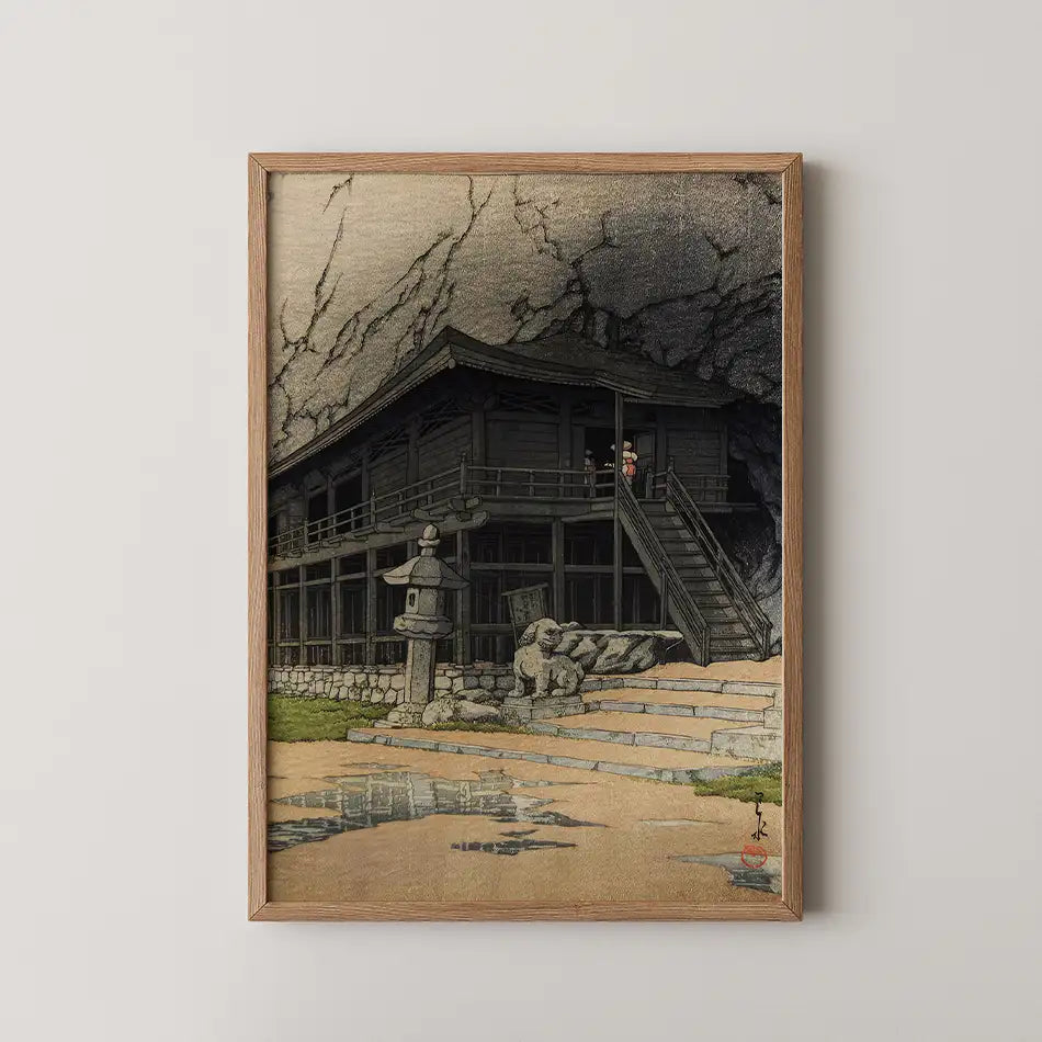 Tatsuyakutsu, Hiraizumi by Hasui Kawase - Fine Art Print