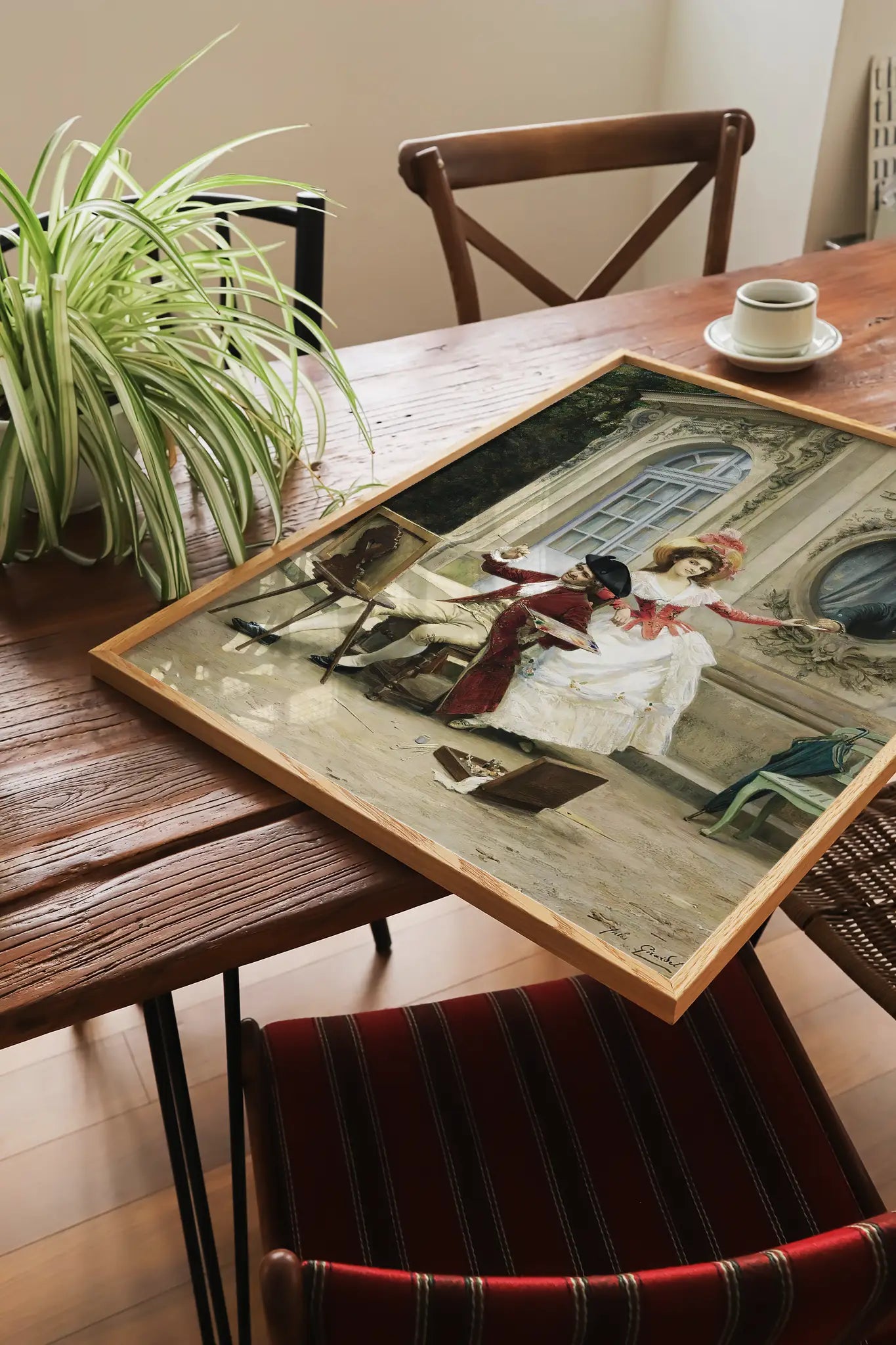 Jules Girardet - The Love Letter #11 painting reproduction printed by GalleryInk.Art, a store providing vintage and romantic wall art prints