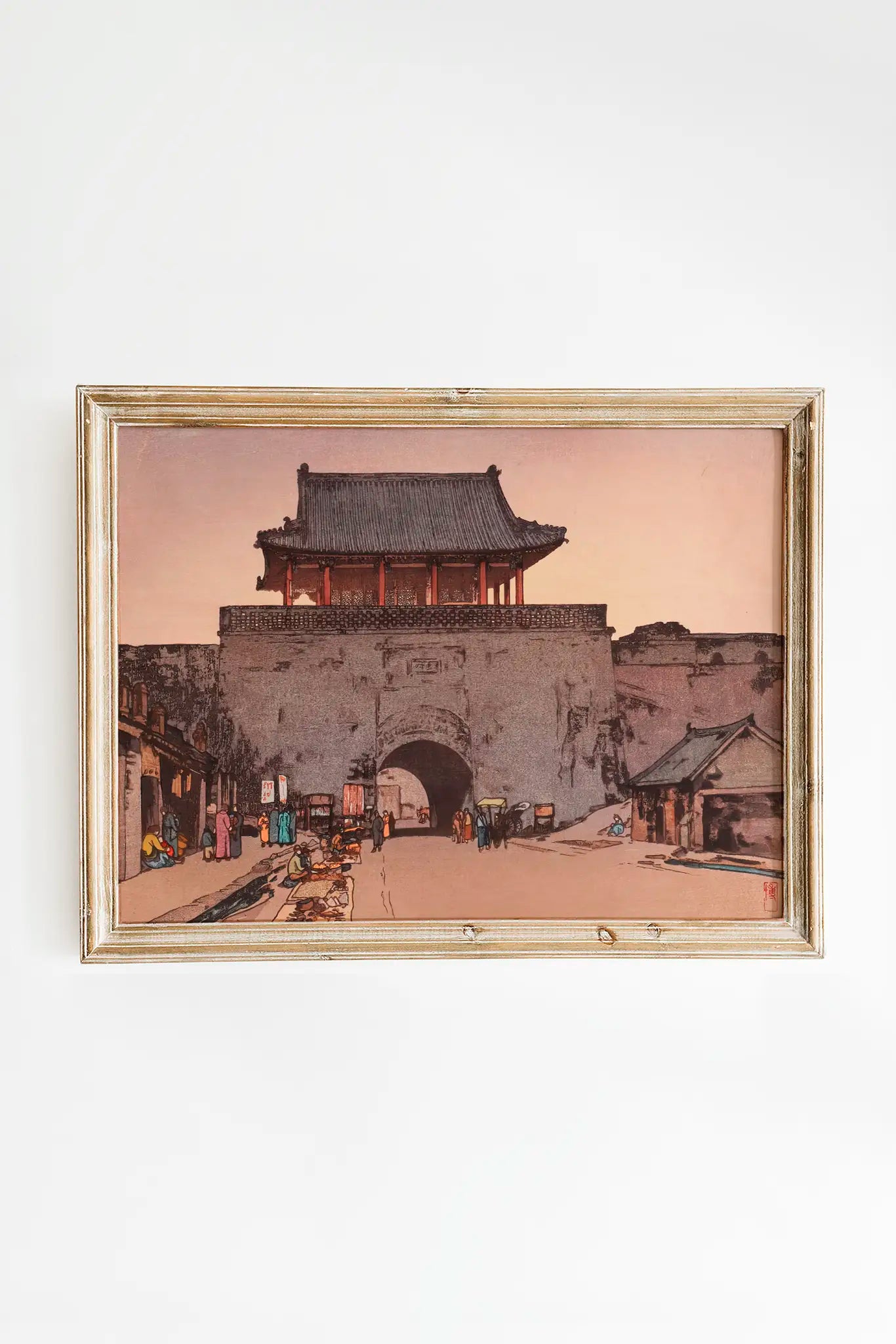 Hiroshi Yoshida - Dainan Gate in Mukden #07 a beautiful painting reproduction by GalleryInk.Art