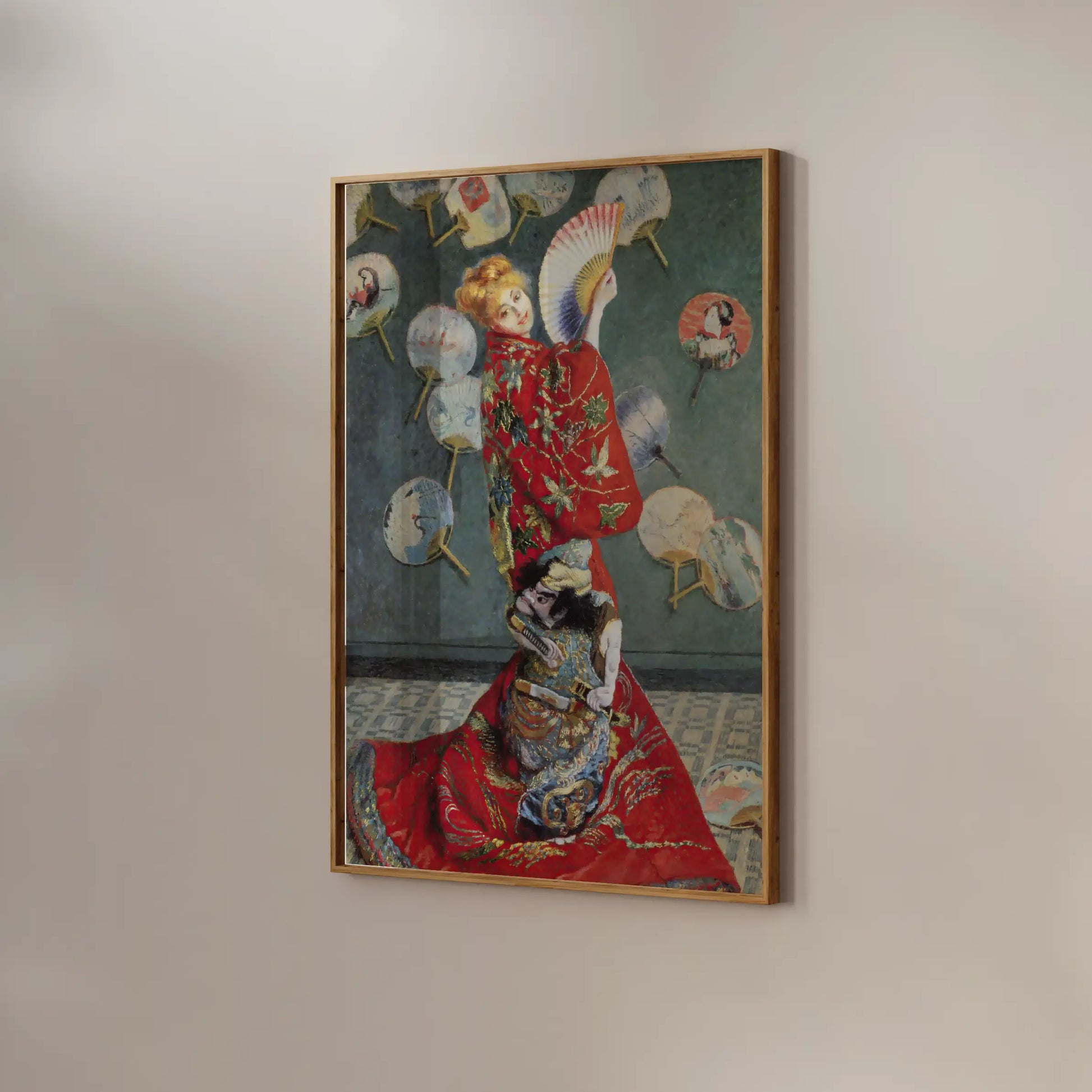 Claude Monet - Camille Monet In Japanese Costume #monet-109 a beautiful painting reproduction by GalleryInk.Art