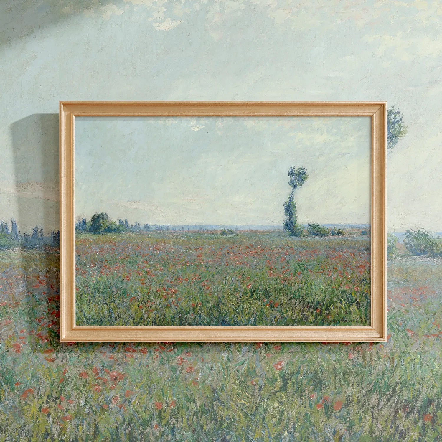 Claude Monet - Poppy Field 2 #45 a beautiful painting reproduction by GalleryInk.Art