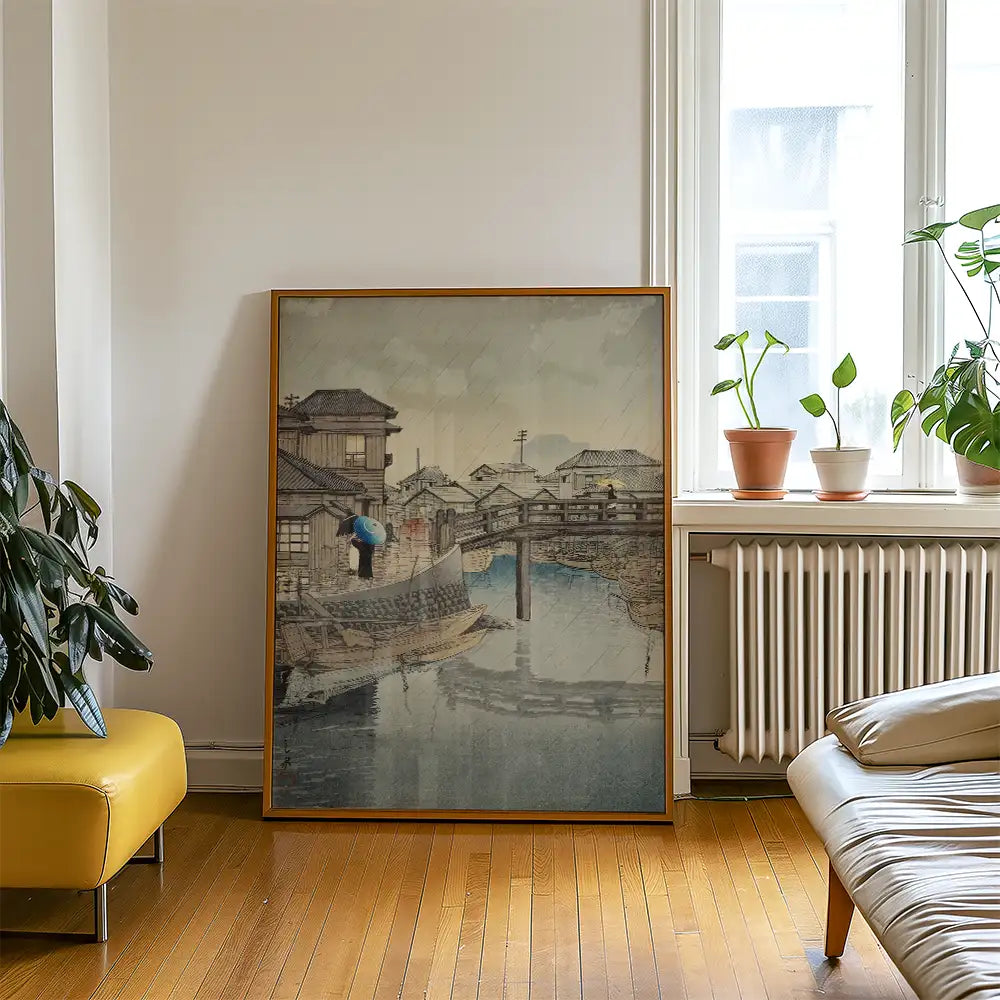 Shinagawa by Hasui Kawase - Art Print Mockup 2