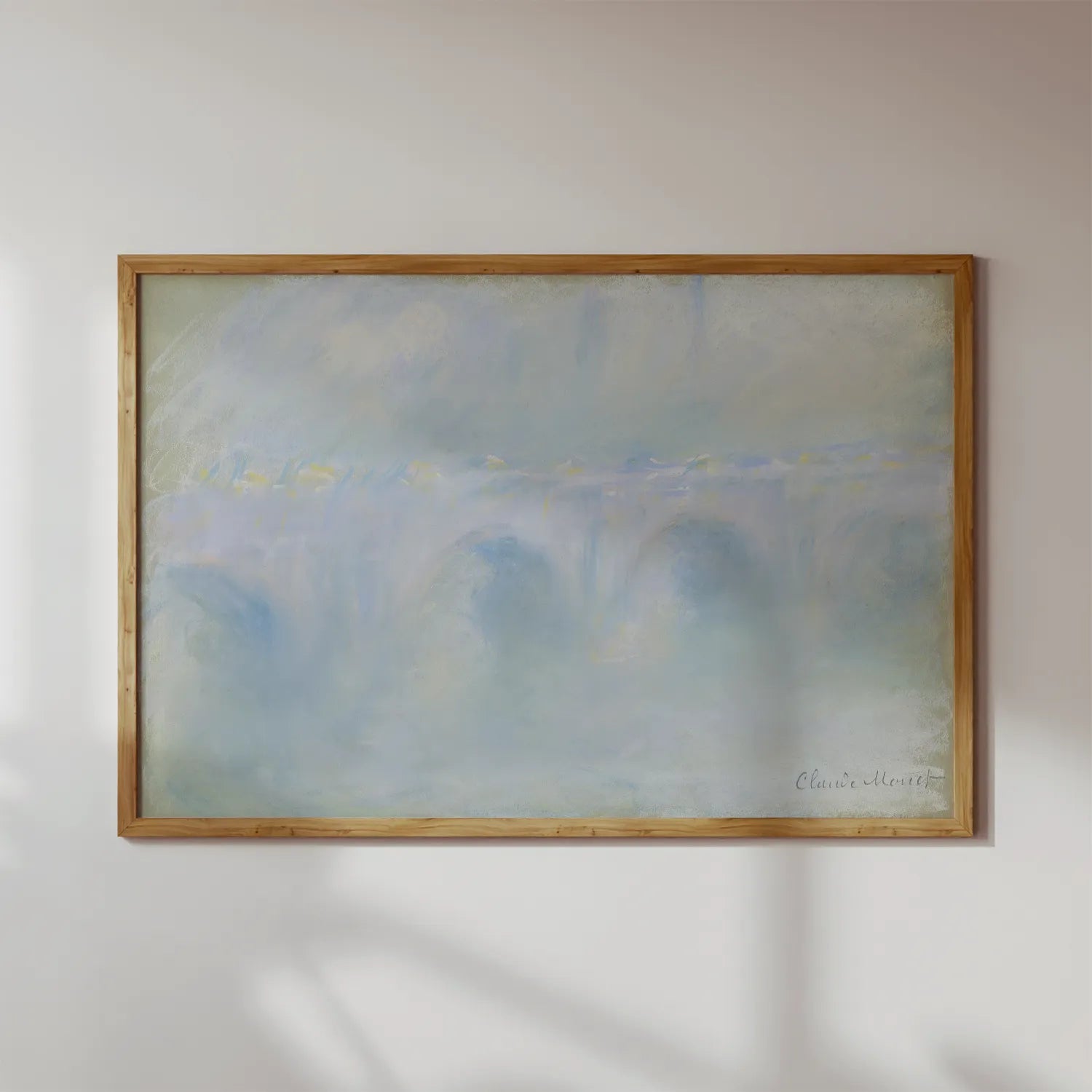 Claude Monet - Waterloo Bridge #86 a beautiful painting reproduction by GalleryInk.Art