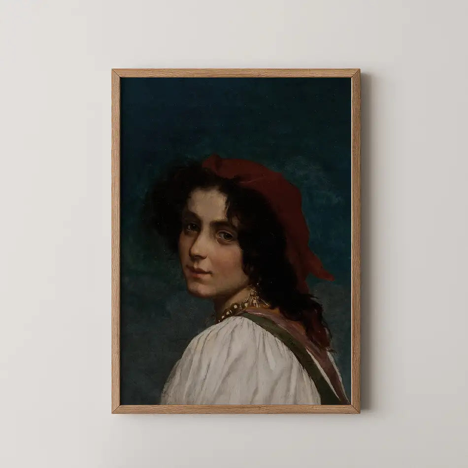 Young lady by Léon Bazille Perrault - Fine Art Print