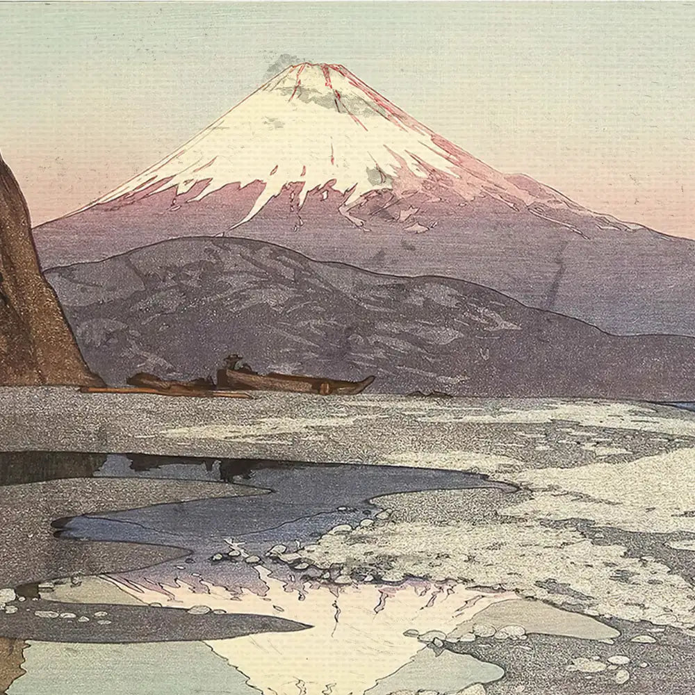 Mt. Fuji from Okitsu by Hiroshi Yoshida - Final Mockup Example