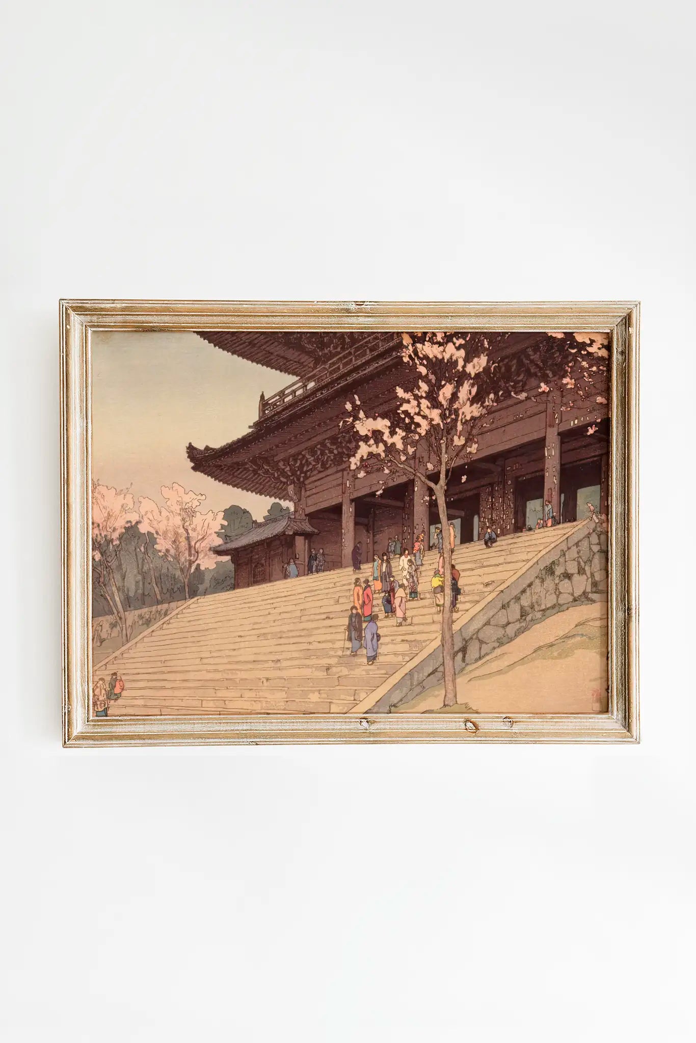 Hiroshi Yoshida - Chionin Temple Gate #06 a beautiful painting reproduction by GalleryInk.Art