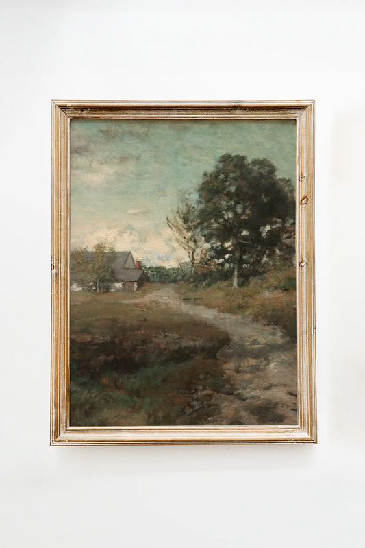 Alexander Wyant - Arkville Landscape #16 a beautiful landscape painting reproduction printed by GalleryInk.Art, a store providing landscape wall art prints