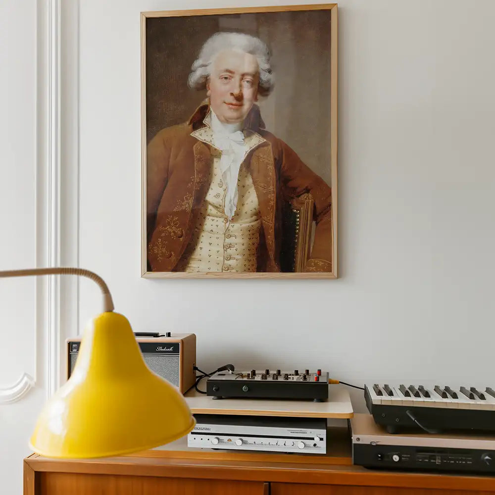 Nicolas Ledoux by Michel-Martin Drolling - Portrait de Claude - Art Print Mockup 2