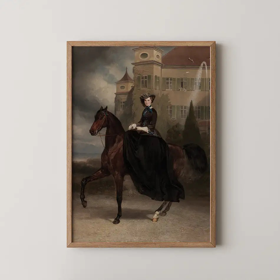 Portrait Elisabeth in Bayern by Piloty Adam - Fine Art Print