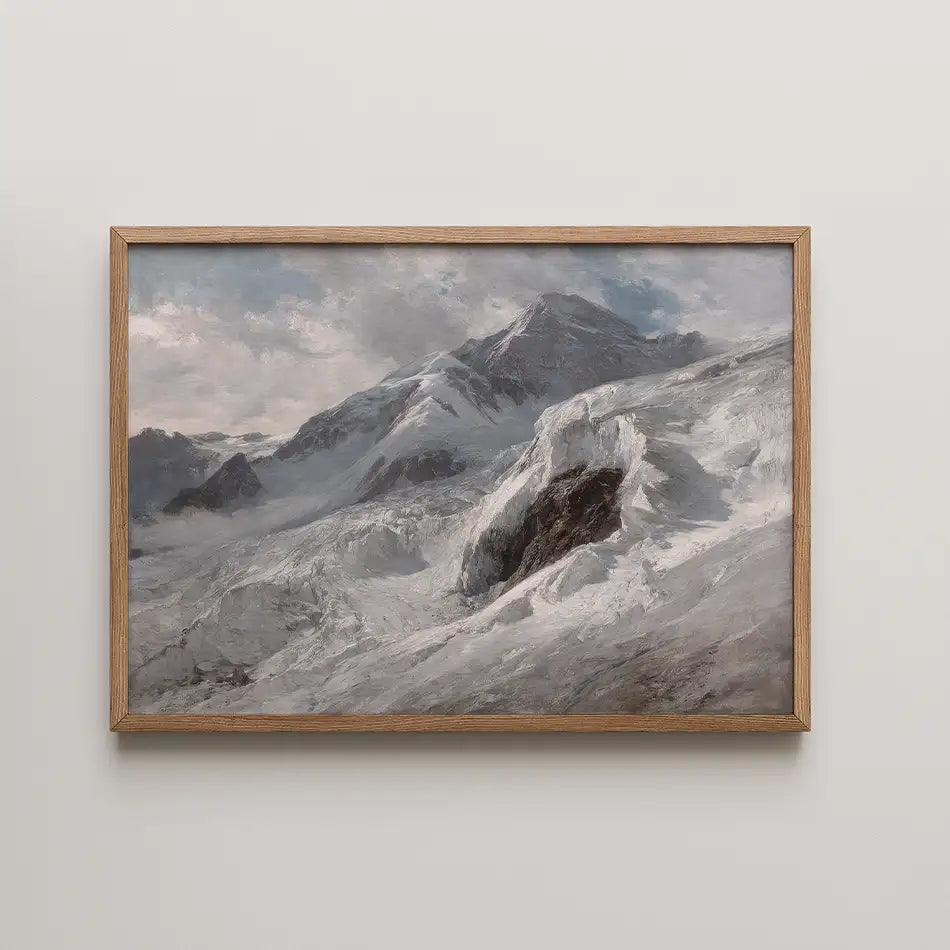 The Lyskamm from the Gnifetti Hut by Edward Theodore Compton - Art Print Mockup 3