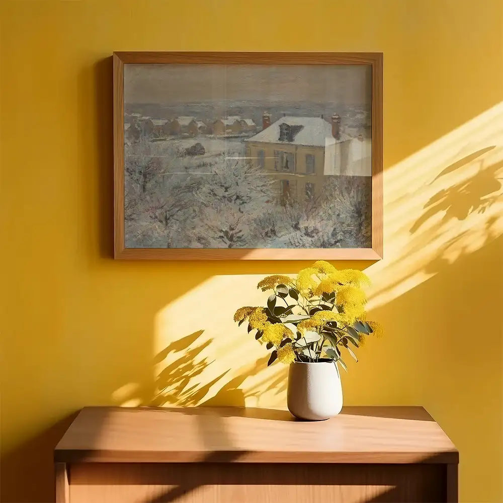 House in Winter by Gustave Loiseau - Art Print Mockup 2