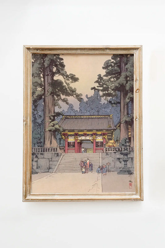 Hiroshi Yoshida - Toshoyu Shrine #87 a beautiful painting reproduction by GalleryInk.Art