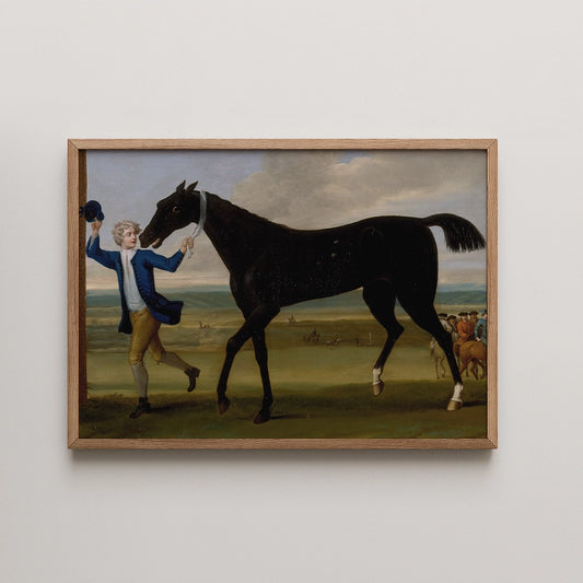 The Duke of Rutland's Bonny Black  by John Wootton - Fine Art Print