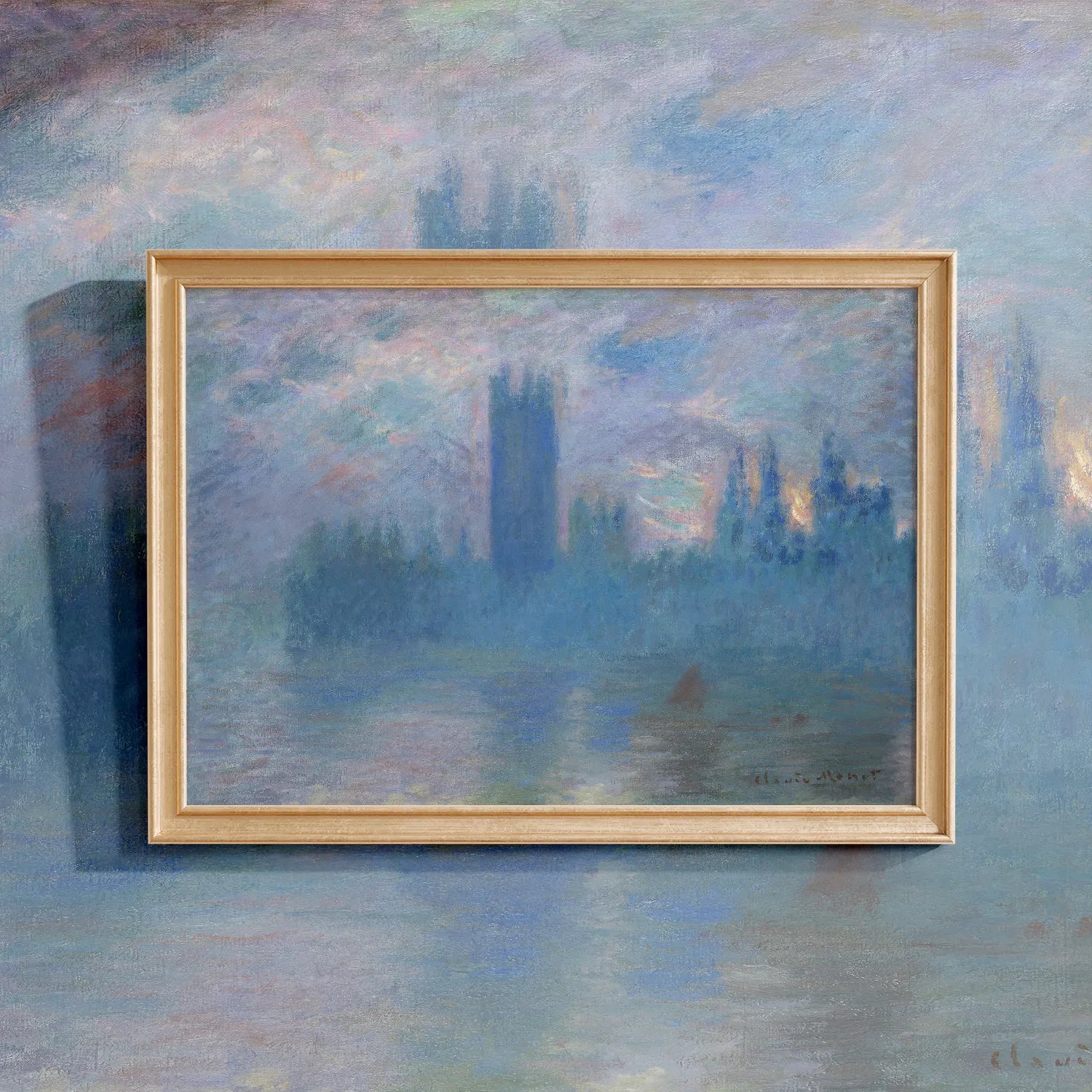 Claude Monet - Houses of Parliament, London #20 a beautiful painting reproduction by GalleryInk.Art