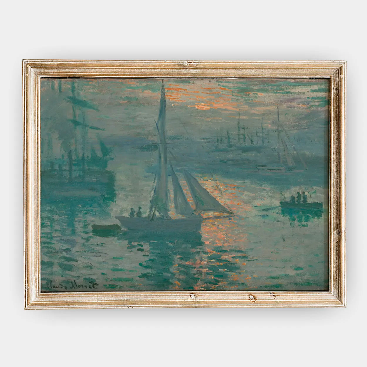 Claude Monet - Sunrise #55 a beautiful painting reproduction by GalleryInk.Art