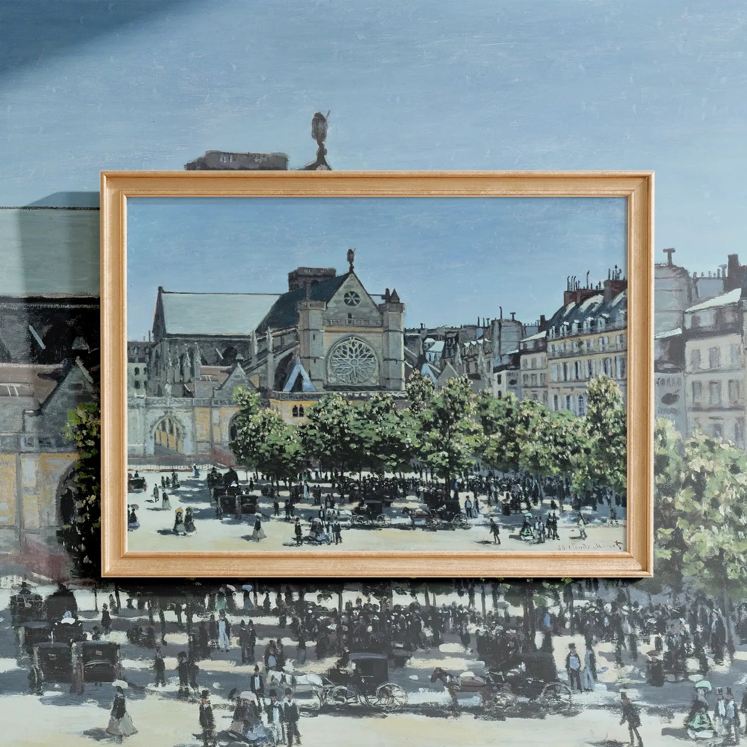 Claude Monet - St. Germain l’Auxerrois #162 a beautiful painting reproduction by GalleryInk.Art