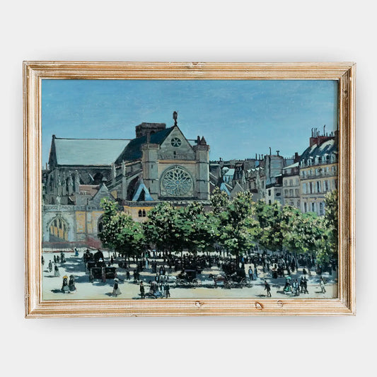 Claude Monet - St. Germain l’Auxerrois #162 a beautiful painting reproduction by GalleryInk.Art