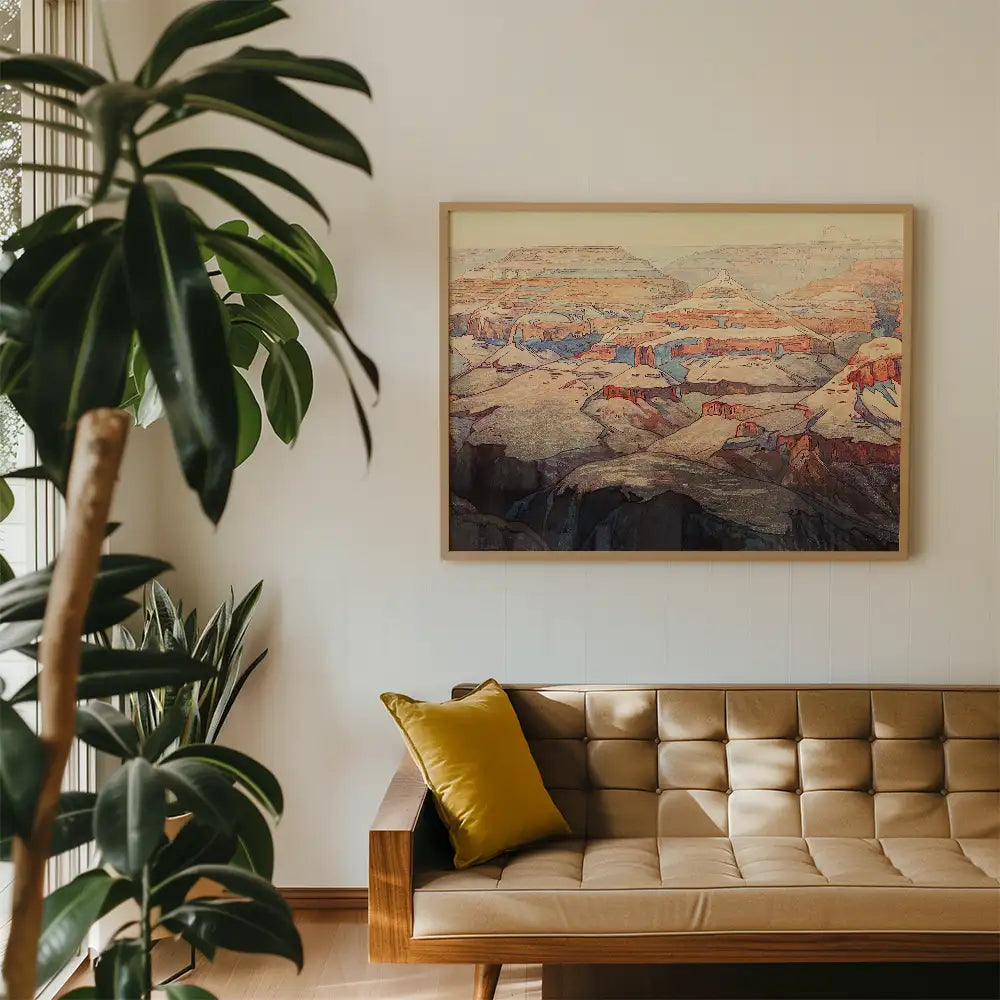 Grand Canyon by Hiroshi Yoshida - Art Print Mockup 3
