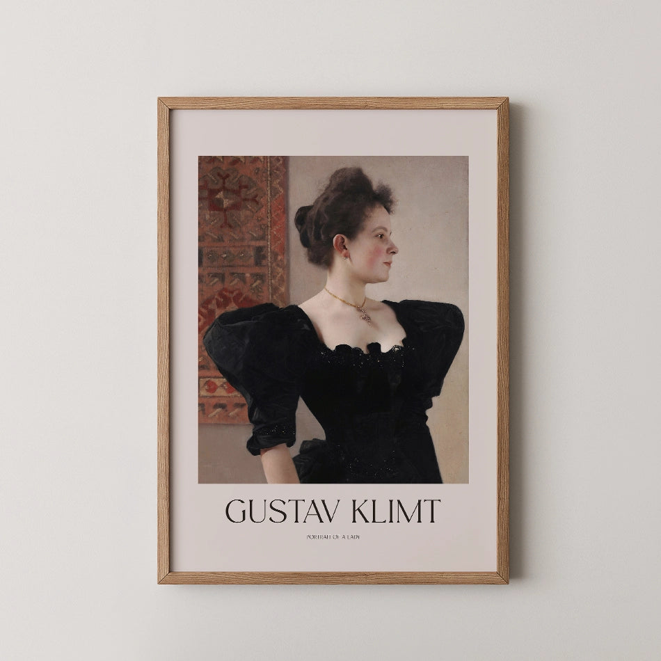 Portrait of a lady by Gustav Klimt - Fine Art Print