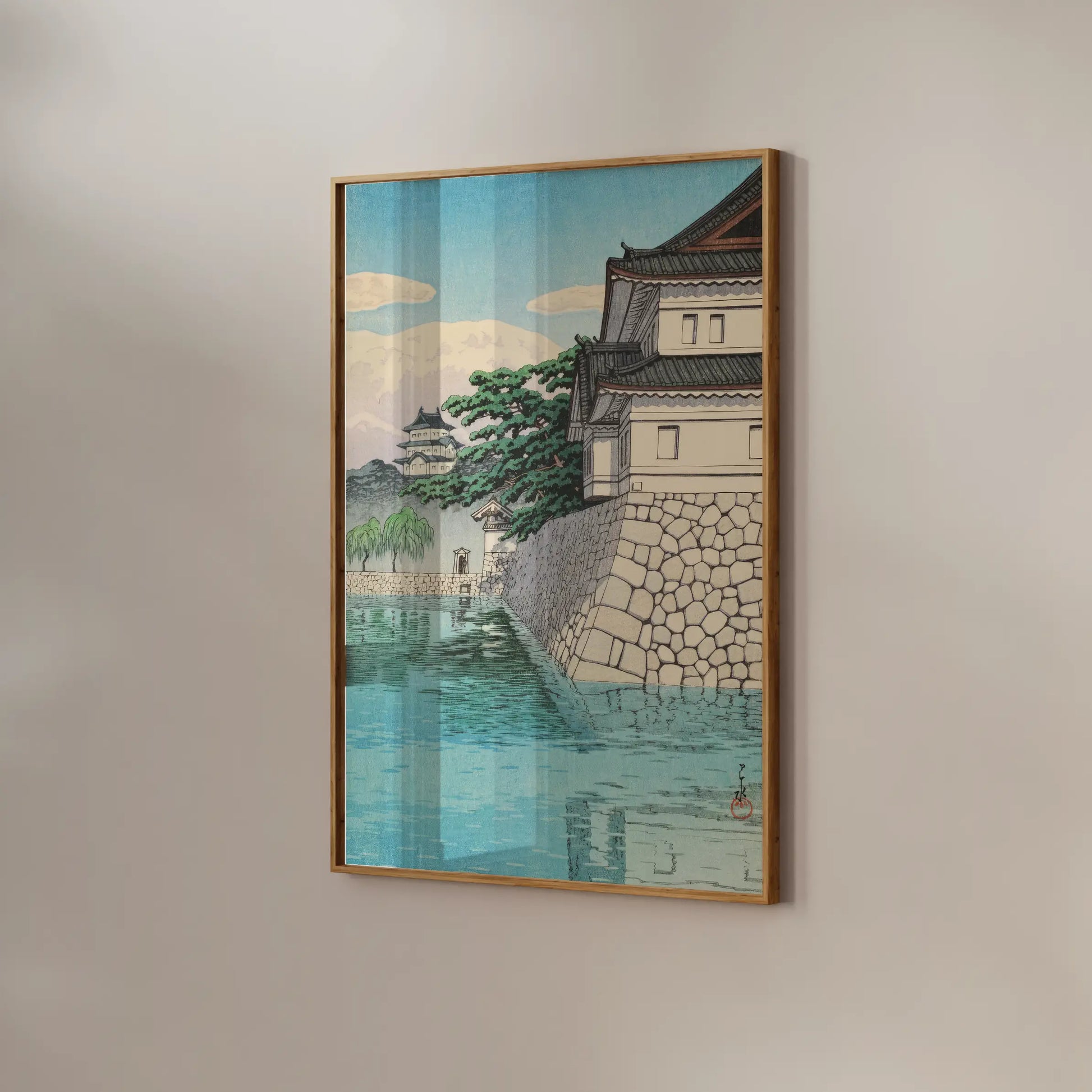 Hasui Kawase - Kikyomon Gate (Imperial Palace) #81 a beautiful painting reproduction by GalleryInk.Art