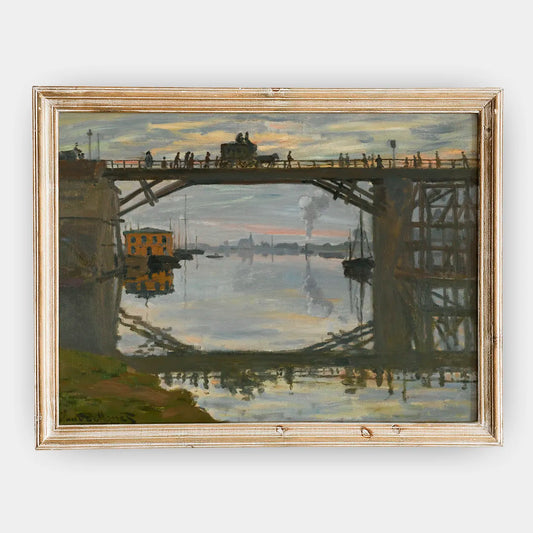 Claude Monet - Le Pont De Bois #101 a beautiful painting reproduction by GalleryInk.Art