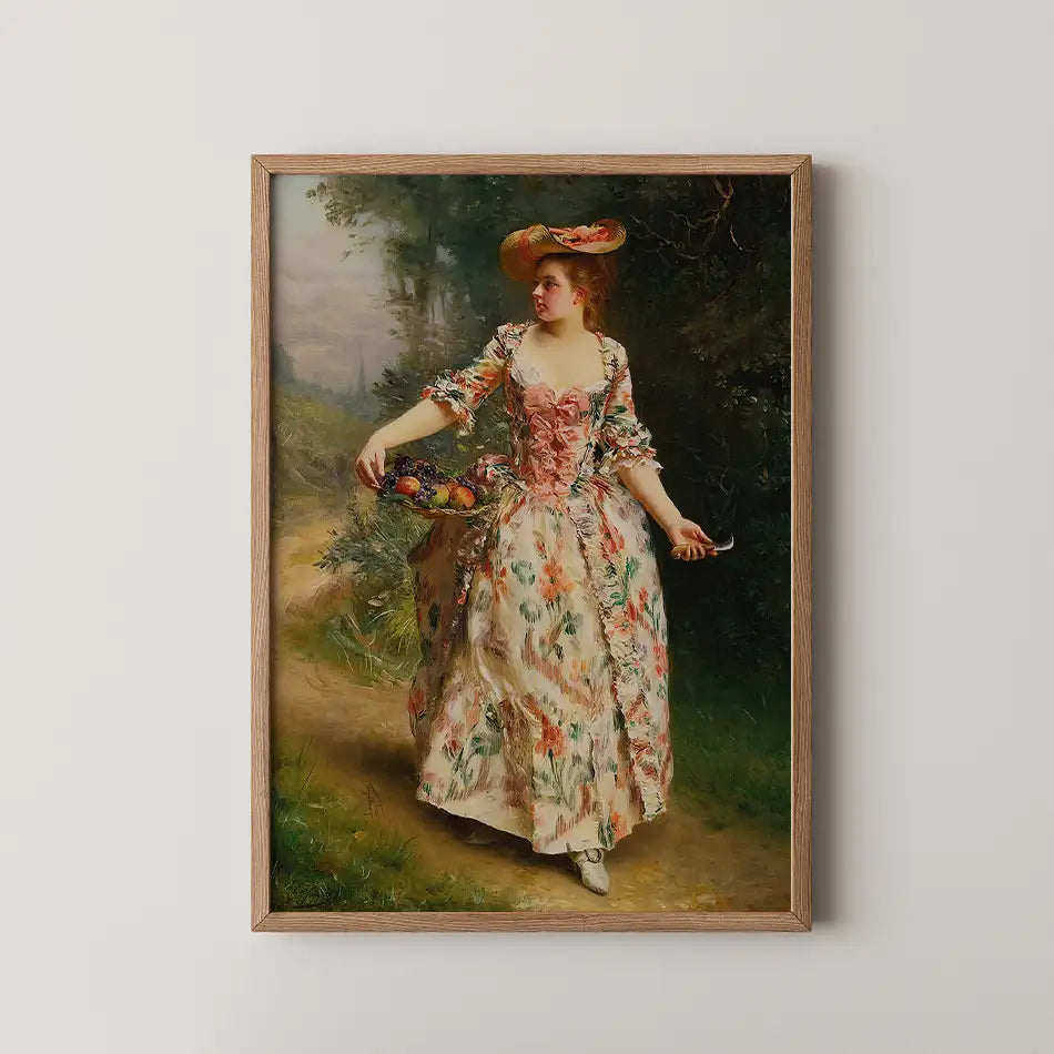 A Walk In The Park by Gustave Jean Jacquet - Fine Art Print