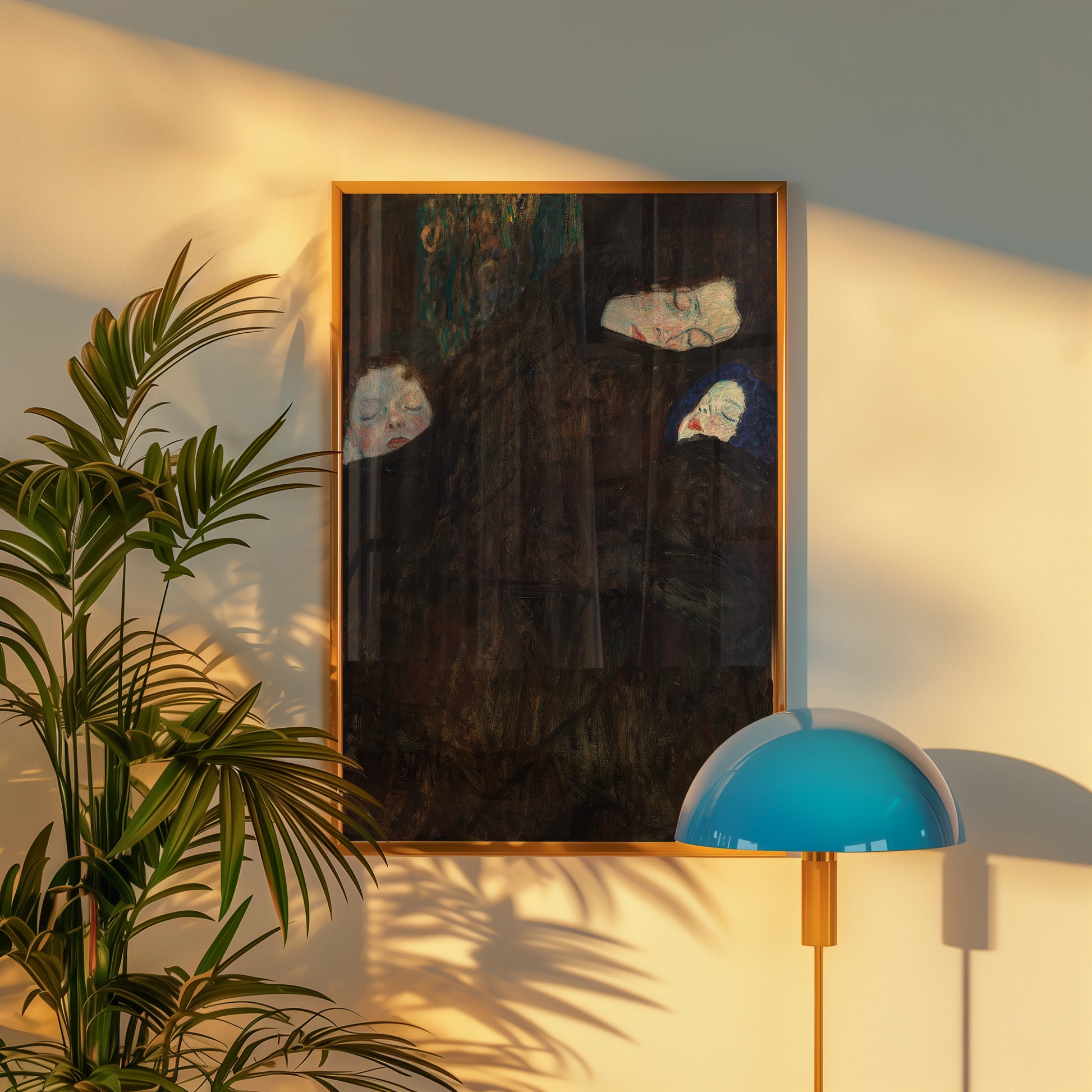 Mother with two children - Art Print Mockup 3