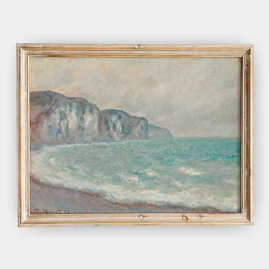 Claude Monet - Falaise De Pourville #91 a beautiful painting reproduction by GalleryInk.Art