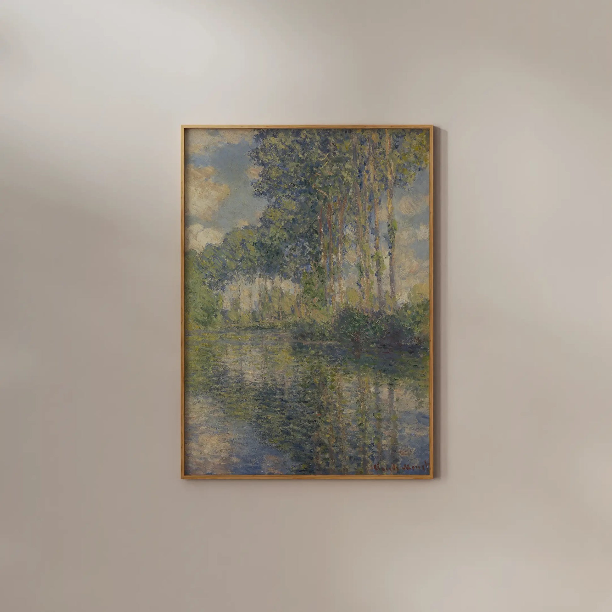 Claude Monet - Poplars on the Epte #monet-39 a beautiful painting reproduction by GalleryInk.Art