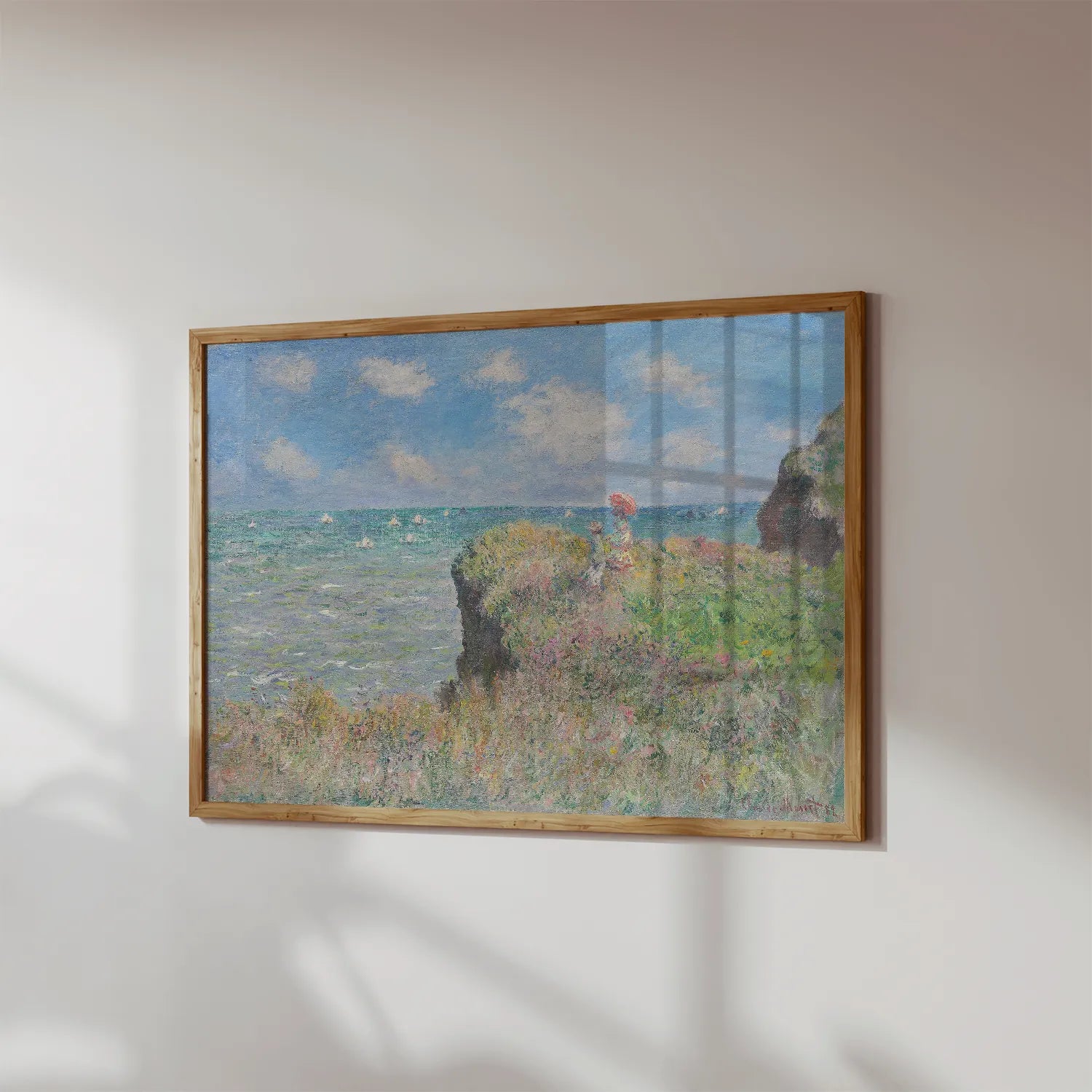 Claude Monet - Cliff Walk at Pourville #18 a beautiful painting reproduction by GalleryInk.Art