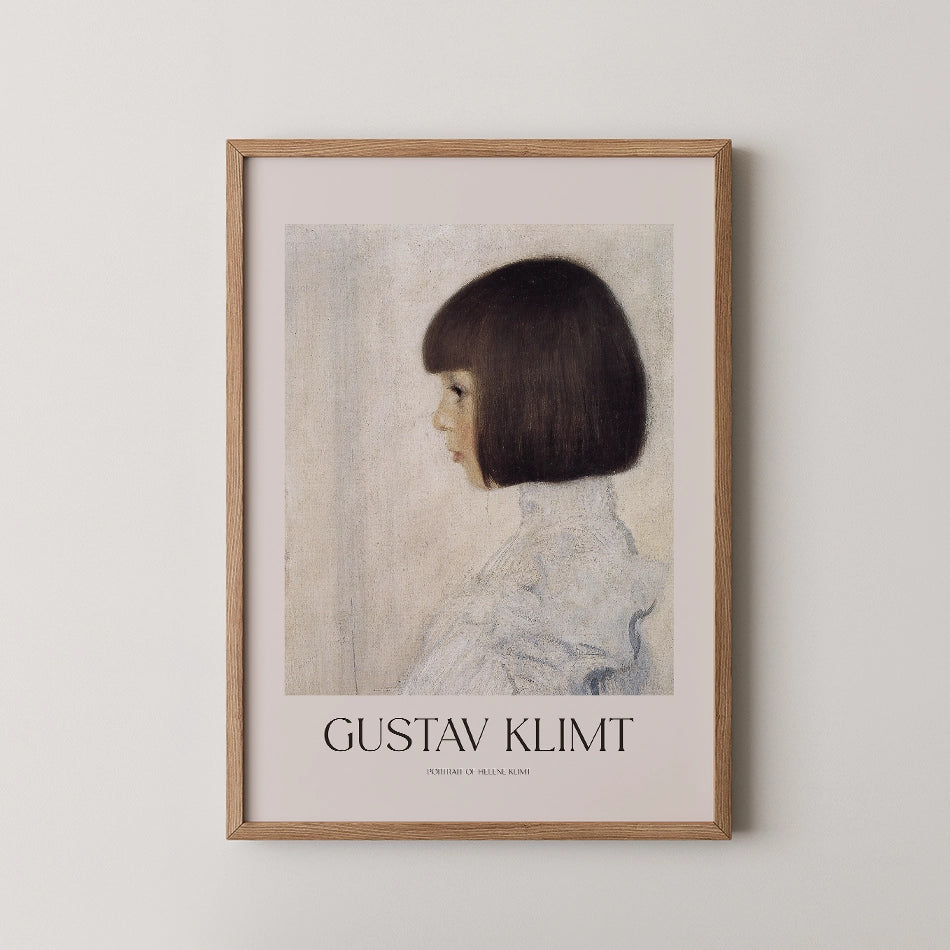 Portrait of Helene Klimt by Gustav Klimt - Fine Art Print