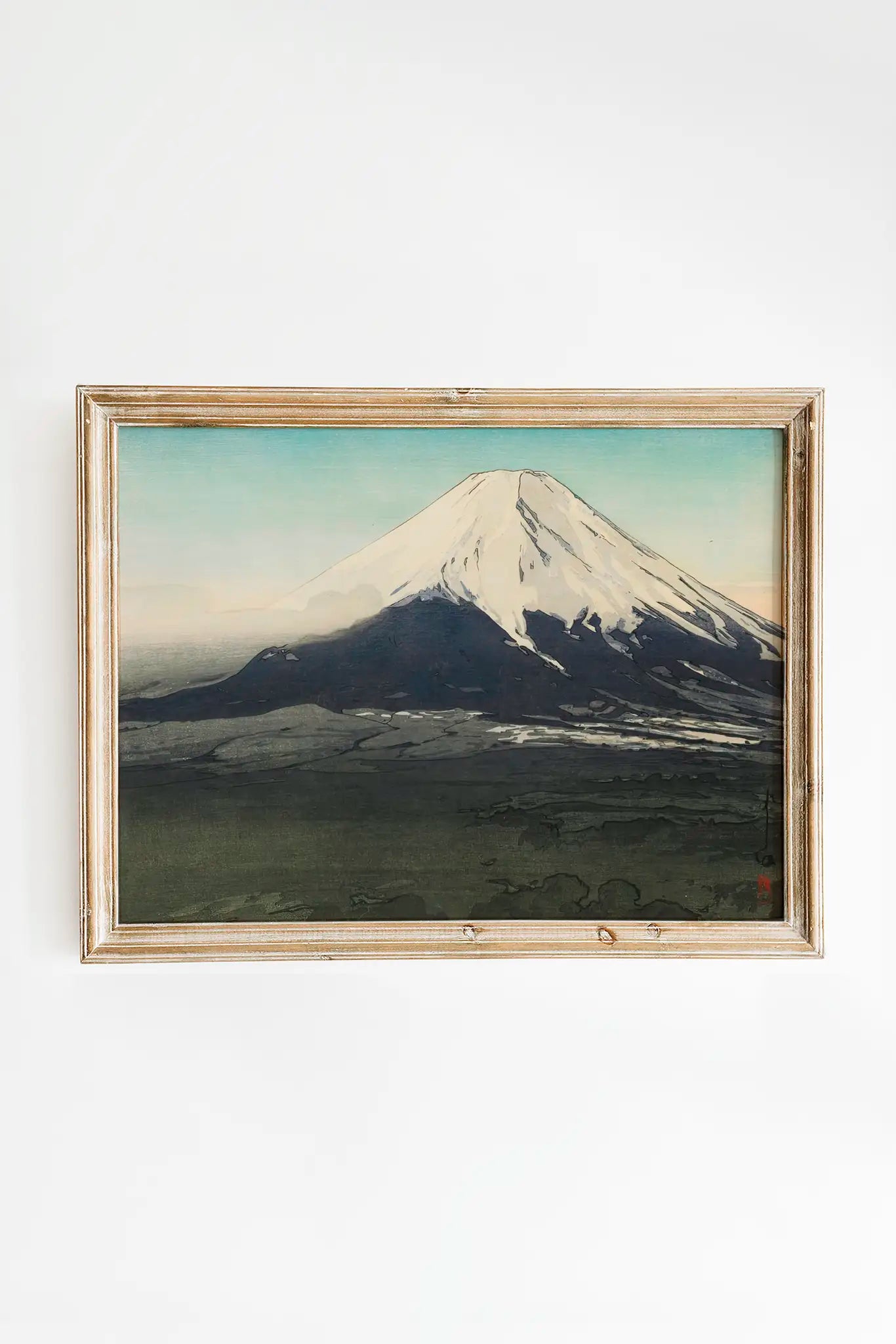 Hiroshi Yoshida - Fuji from Yoshida, from the series, Ten Views of Mount Fuji, Taisho era #13 a beautiful painting reproduction by GalleryInk.Art