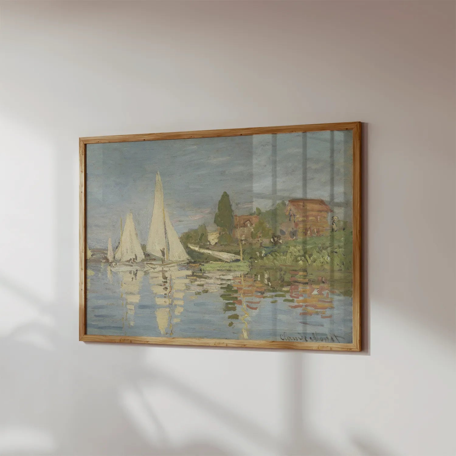 Claude Monet - Regattas at Argenteuil #47 a beautiful painting reproduction by GalleryInk.Art