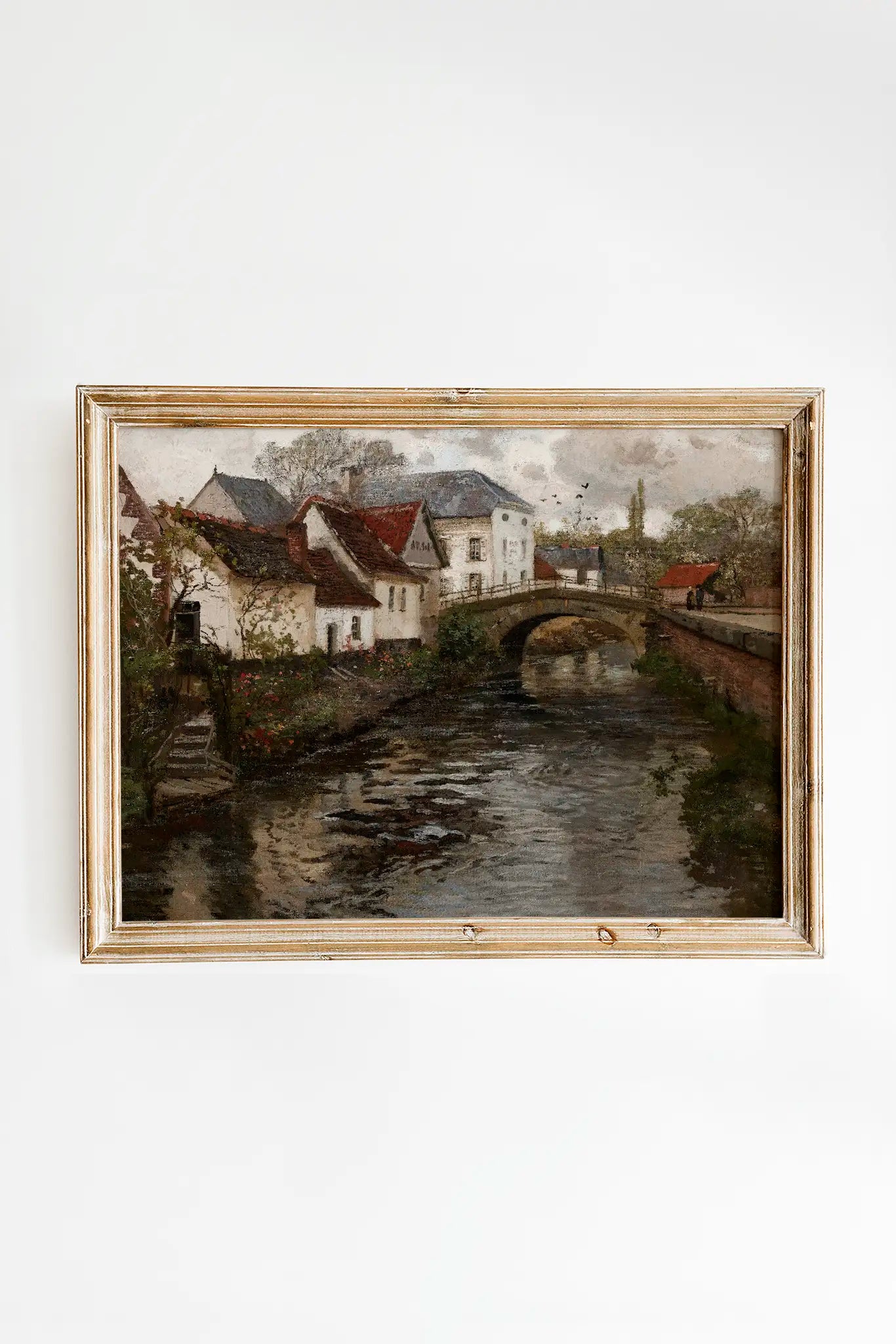 Frits Thaulow - Small town near La Panne #21 a beautiful seascape painting reproduction printed by GalleryInk.Art