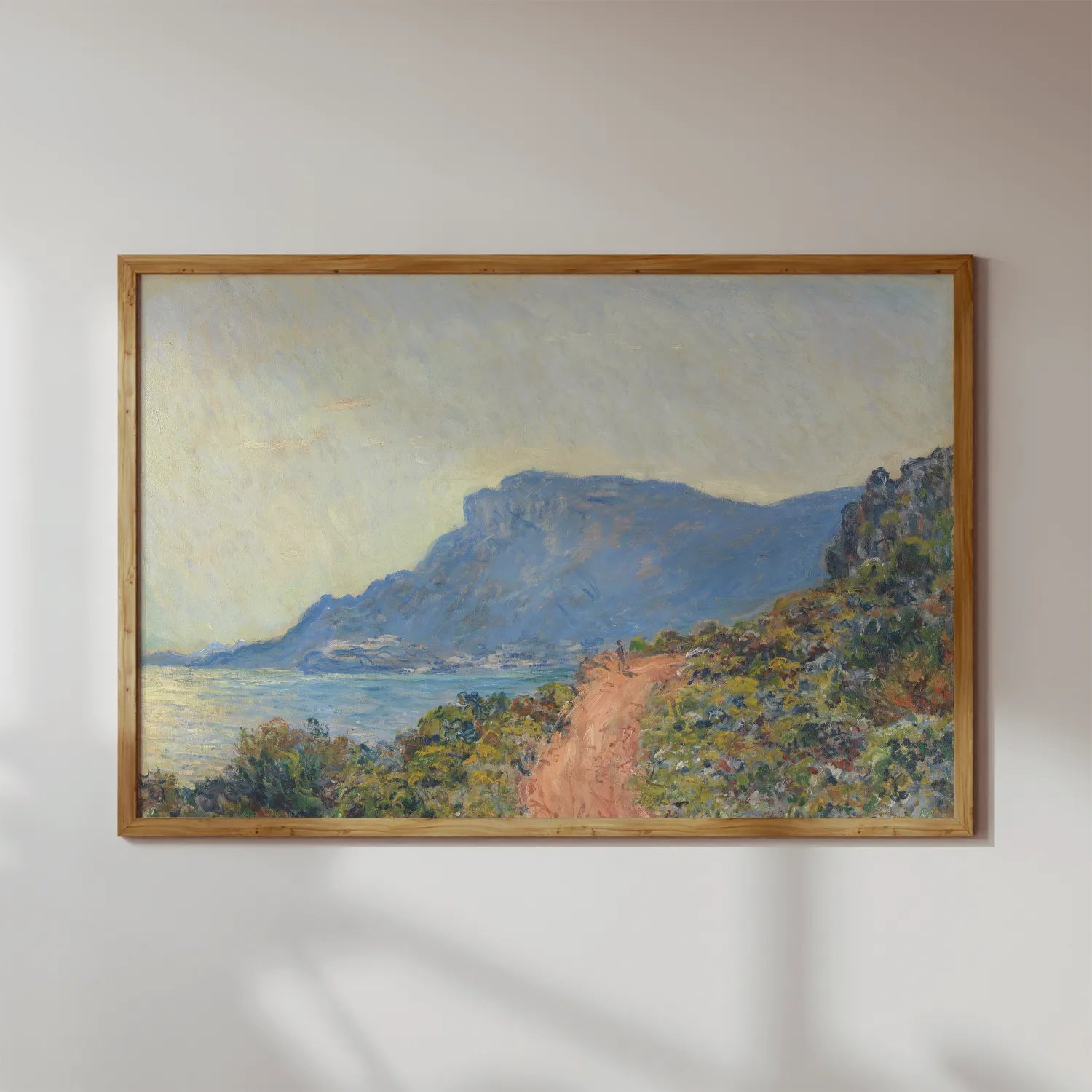 Claude Monet - La Corniche near Monaco #153 a beautiful painting reproduction by GalleryInk.Art