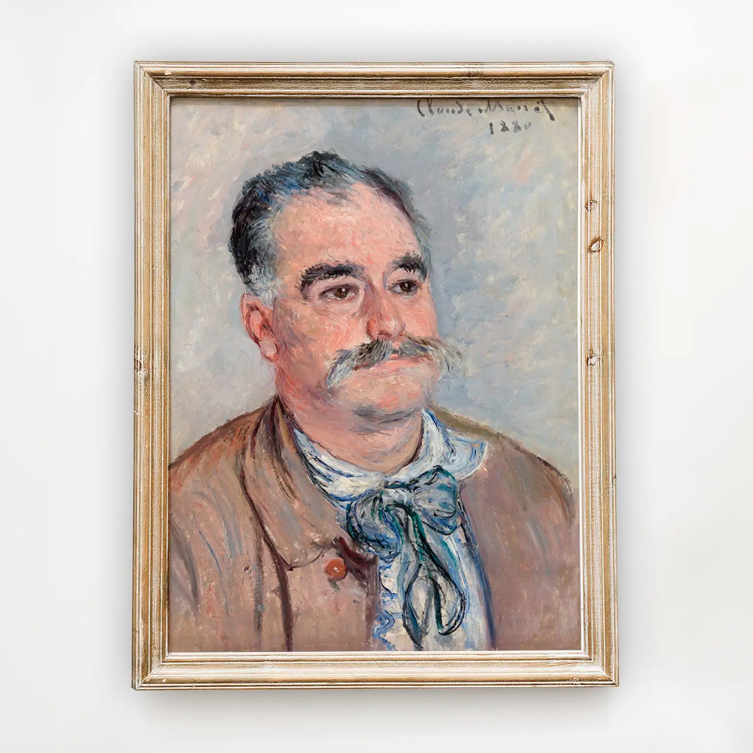 Claude Monet - Monsieur Coqueret #monet-8 a beautiful painting reproduction by GalleryInk.Art