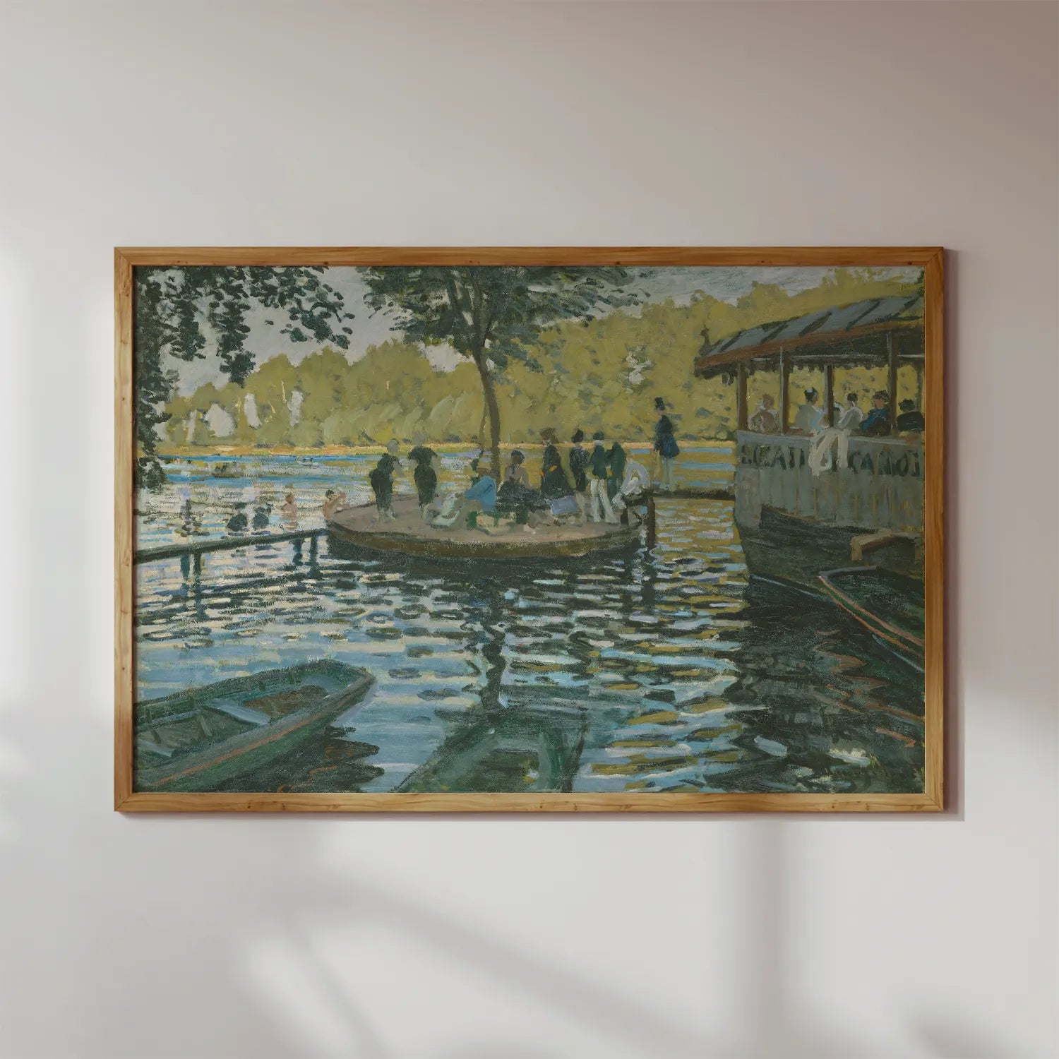 Claude Monet - La Grenouillere #168 a beautiful painting reproduction by GalleryInk.Art