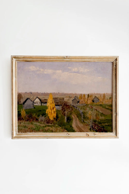 Isaac Levitan - Golden Autumn #8 a beautiful painting reproduction printed by GalleryInk.Art