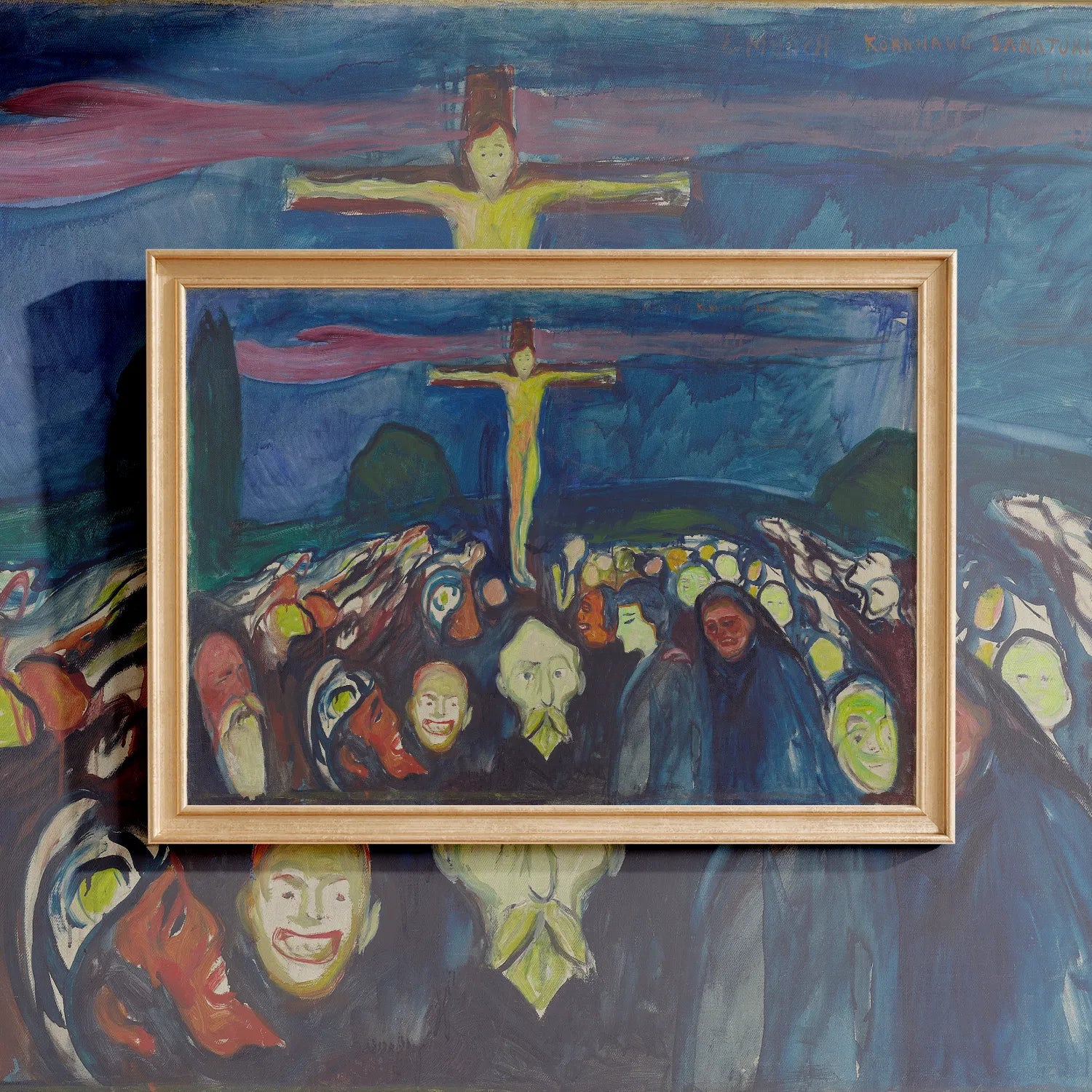 Edvard Munch - Golgotha #20 a beautiful painting reproduction by GalleryInk.Art