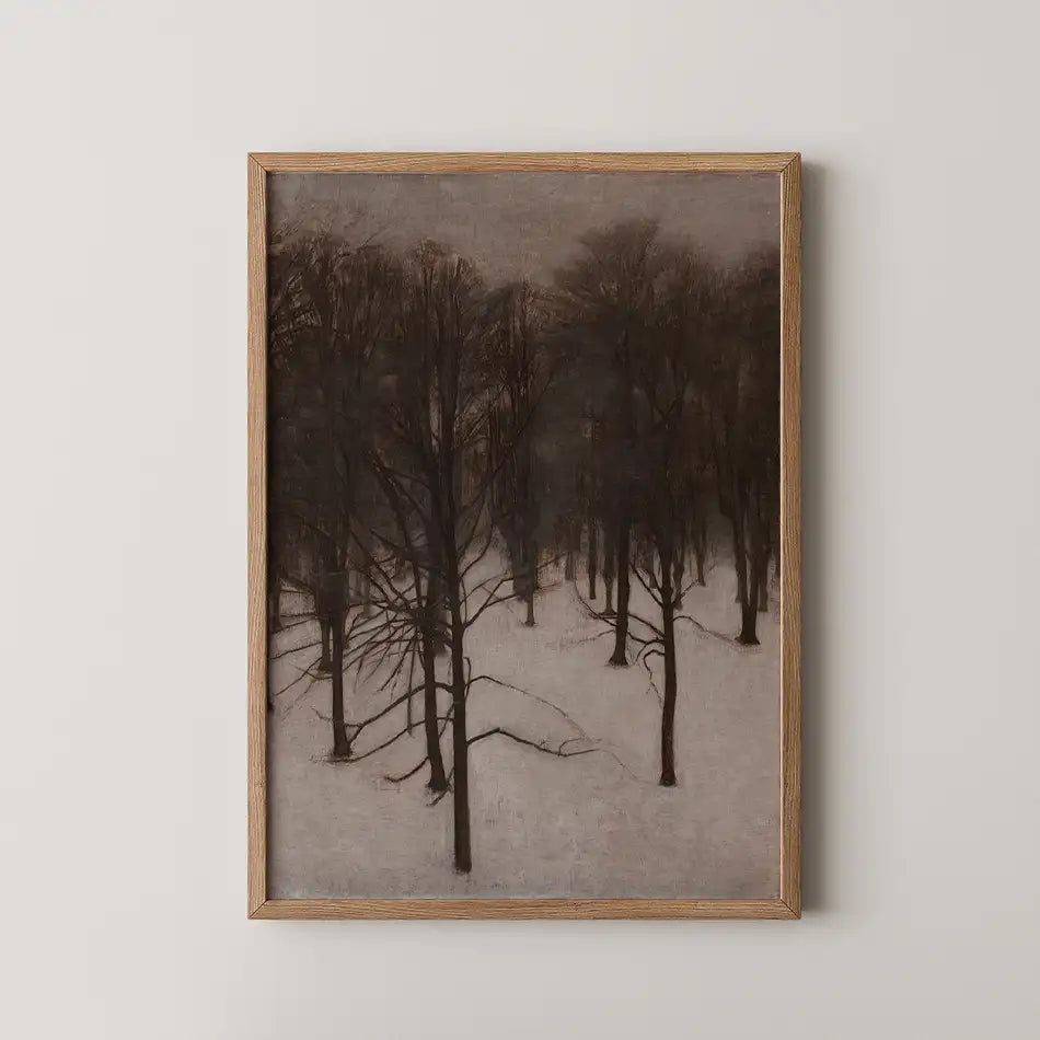 1 by Vilhelm Hammershoi - Sondermarken Park in winter #winter - Fine Art Print