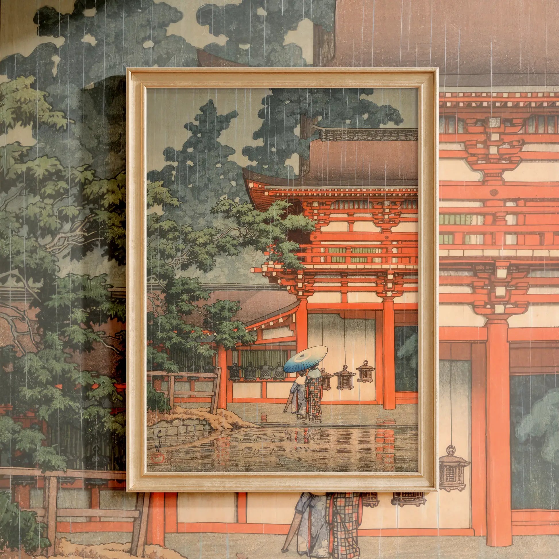 Hasui Kawase - Kasuga Shrine in Nara #78 a beautiful painting reproduction by GalleryInk.Art